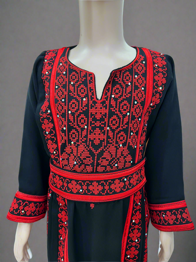 Bet Dajan Dress For Kids - Plain Red