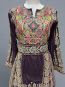 Malka Velvet Thobe - Plum