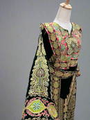 Malka Velvet Thobe - Olive Green