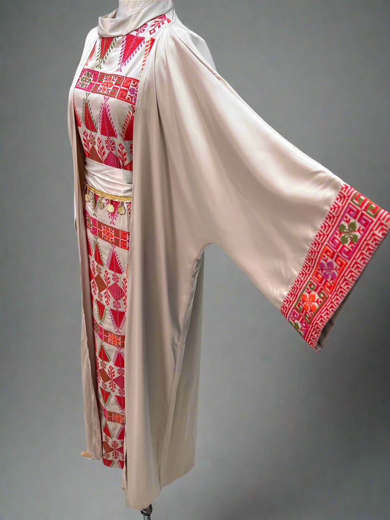 Beige Two-Piece Abaya
