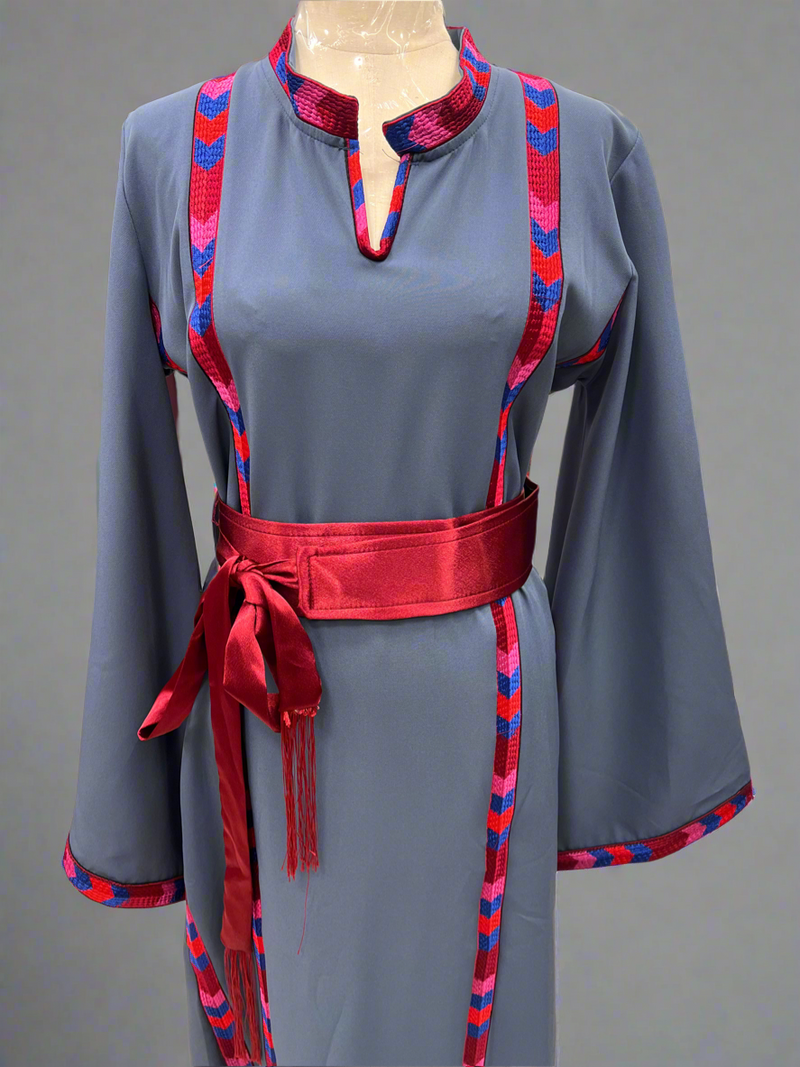 Manajel Dress - Slate Blue