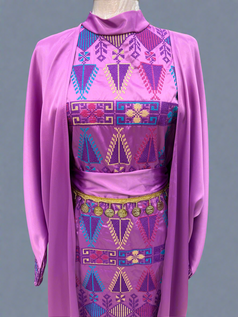 Fuchsia Two-Piece Abaya