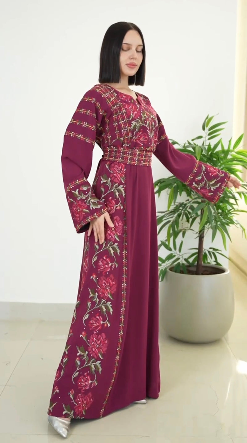 Al Jouri Thobe - Burgundy