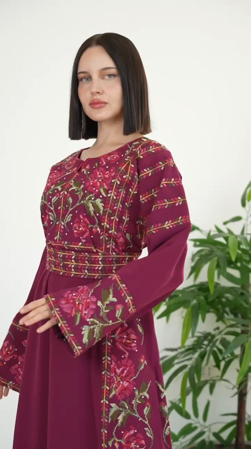 Al Jouri Thobe - Burgundy
