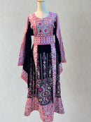 Radan Velvet Thobe – Dusty Pink