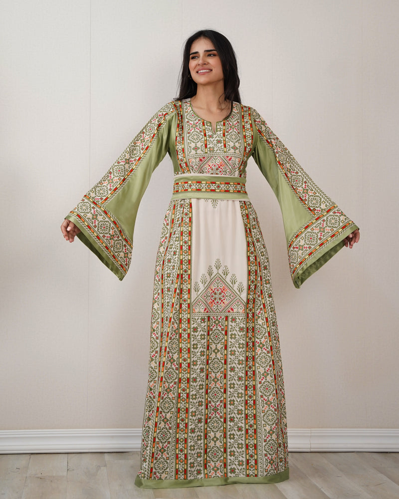 Sham Thobe With Green