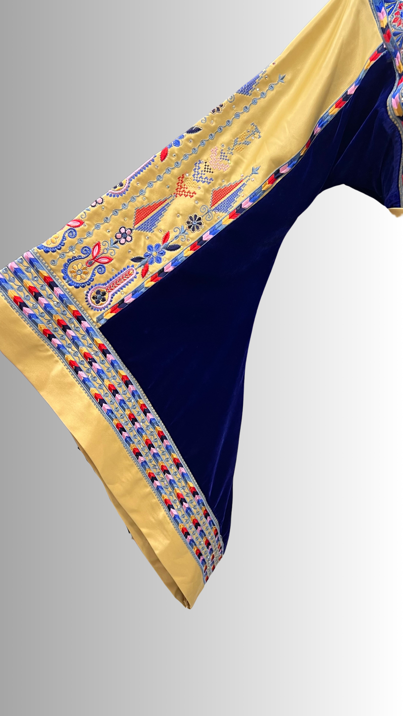 Radan Velvet Thobe – Blue