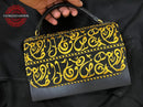 Traditional Gold Woven Convertible Bag - Loom Thread
