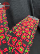 Bag Strap with Handmade Red Embroidery