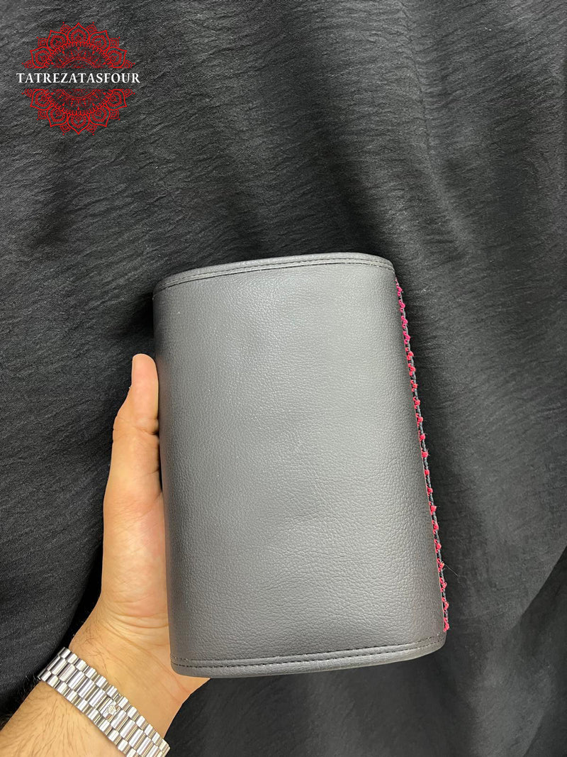 Embroidered Handmade Crossbody - Rose Red Stitching