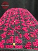 Embroidered Handmade Crossbody - Rose Red Stitching