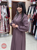 Soft Light Mulberry Abaya