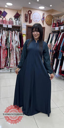 Soft Petrol Blue Abaya