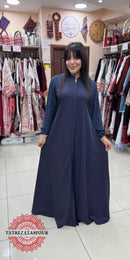 Soft Navy Blue Abaya