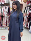 Soft Navy Blue Abaya