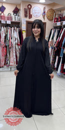 Soft Black Abaya