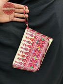 Jaffa Stitch – Handmade Red Embroidered Leather Bag