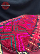 Haifa Stitch – Handmade Red Embroidered Leather Bag