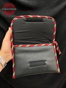 Haifa Stitch – Handmade Red Embroidered Leather Bag