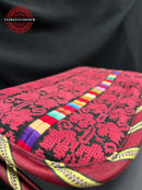 Silwad Stitch – Handmade Red Embroidered Leather Bag