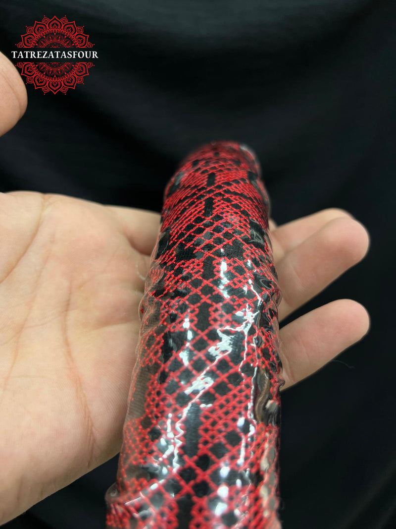 Red Embroidered Steering Wheel Cover