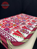 Lod Stitch – Handmade Red Embroidered Leather Bag