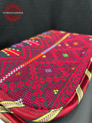 Jenin Stitch – Handmade Red Embroidered Leather Bag