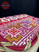 Akka Stitch – Handmade Red Embroidered Leather Bag